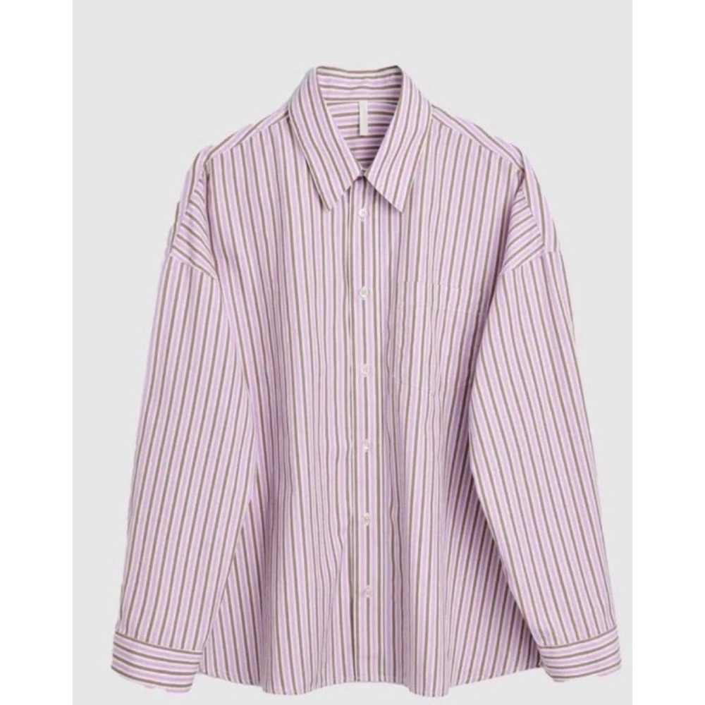 Sunflower Stable‎ Shirt Men's Size Medium Long Sleeve Striped 100% Cotton